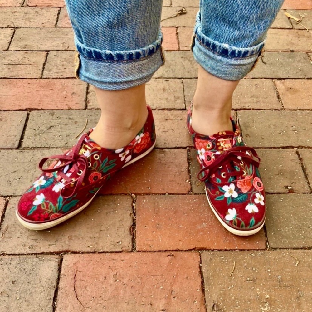 VELVET floral Keds